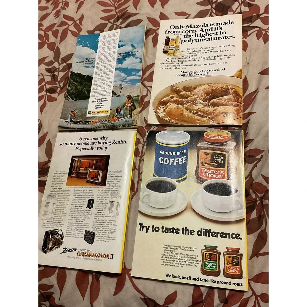 Vintage 1975 National Geographic Magazine Lot Of 4 Jan‎ Feb Mar June Issues